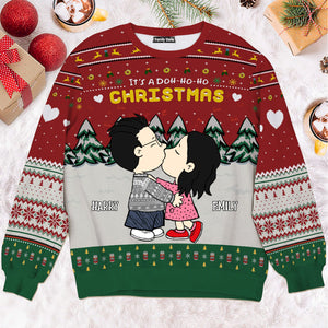 Peanuts It's A Dohhoho Christmas - Personalized Ugly Sweatshirt - Gift For Couple, Husband Wife, Anniversary CL45 NH96