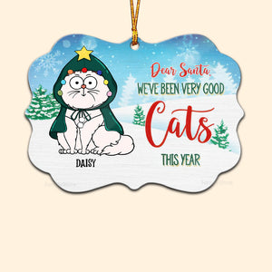 Dear Santa We've Been Very Good Cats This Year - Gift For Cat Lover, Pet Lovers - Personalized Wood Ornament - CLP03 NH96