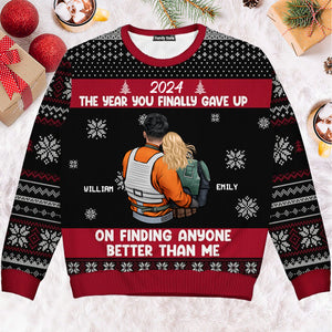 Gave Up On Finding Anyone Better Than Me Star War - Gift For Couples - Personalized Ugly Sweatshirt - CL19