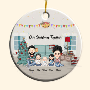 Our Christmas Together - Gift For Family - Personalized Ceramic Ornament - CL33 NA94