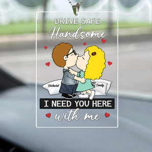 I Need You Here With Me Peanuts - Personalized Car Ornament - Gift For Couple, Husband Wife, Anniversary, Engagement, Wedding, Marriage Gift - GR9 NH96