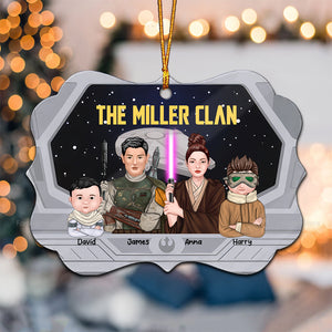 Star War Galaxy Clan - Personalized Wood Ornament - Gift For Family Members - NA94