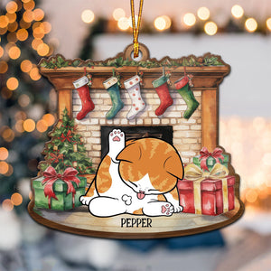 Happy Howliday - Gift For Cat Lover, Pet Lovers - Personalized Wood Ornament - CLP10 NH96