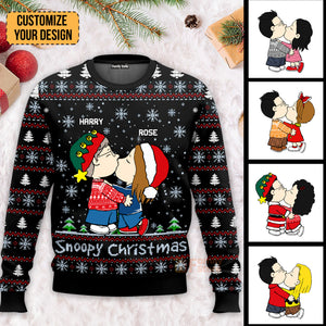 Snoopopy Christmas Peanuts - Personalized Ugly Sweatshirt - Gift For Husband Wife, Anniversary CL45