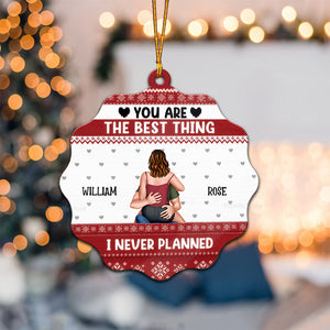 I Never Planned - Gift for Couples - Personalized Wood Ornament - CL28 NH96