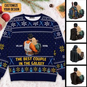 Merry Sithmas The Best Galaxy Couple Star Wars - Gift For Couples - Personalized Ugly Sweater - CL19 NH96