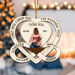 I'm Keeping You - Gift for Couples - Personalized Wood Ornament - CL28 NH96