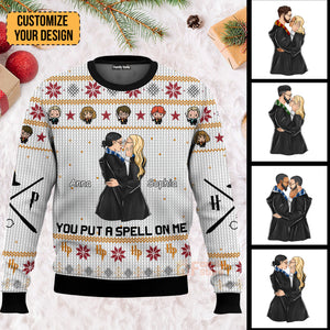 You Put A Spell On Me Harry Potter - Gift For Couples - Personalized Ugly Sweater - CL20 NH96