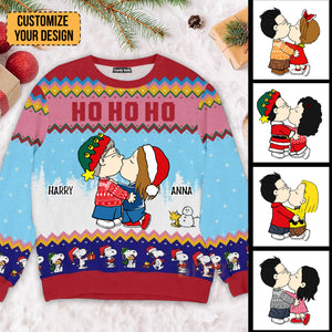 Snoopopy Merry Christmas Peanut - Personalized Ugly Sweatshirt - Gift For Husband Wife, Anniversary CL45