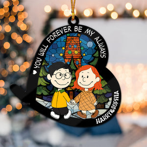 Peanuts You Will Forever Be My Always - Gift For Couples - Personalized Wood Ornament - CL43 NH96