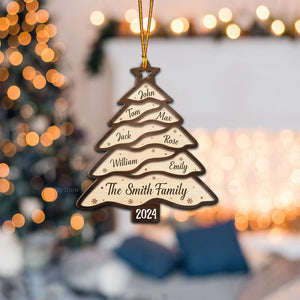 The Most Wonderful Time Of The Year - Gift For Family - Personalized Wood Ornament NA94