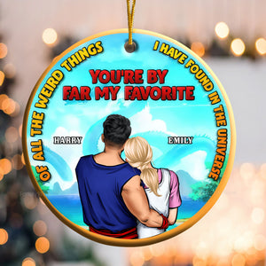 Dragon Ball You're By Far My Favorite - Personalized Ceramic Ornament - Gift For Couple - CL18 NA94