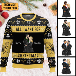 All I Want For Christmas Harry Potter - Gift For Couples - Personalized Ugly Sweater - CL20 NH96