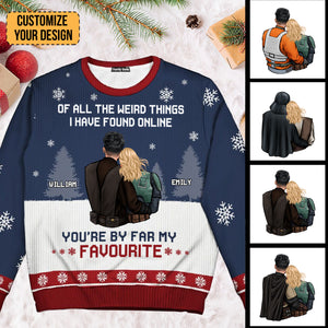 You're By Far My Favourite Star War - Personalized Ugly Sweatshirt - Gift For Couple, Husband Wife, Anniversary CL19 NH96