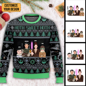 Hoth Sweet Hoth Star War - Personalized Ugly Sweater - Gift Christmas For Family Memmber - CL46 NA94