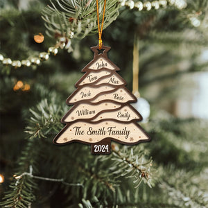 The Most Wonderful Time Of The Year - Gift For Family - Personalized Wood Ornament NA94