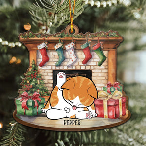 Happy Howliday - Gift For Cat Lover, Pet Lovers - Personalized Wood Ornament - CLP10 NH96