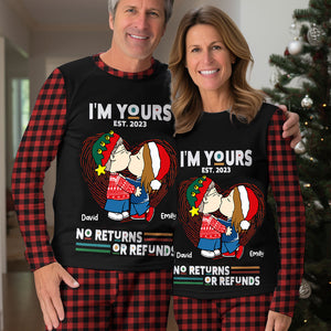 Peanuts I Am Yours No Returns - Personalized Unisex Pajamas Set - Gift For Couple, Husband Wife, Anniversary, Engagement, Wedding, Marriage - CL45 NA94