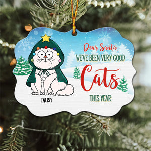 Dear Santa We've Been Very Good Cats This Year - Gift For Cat Lover, Pet Lovers - Personalized Wood Ornament - CLP03 NH96