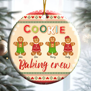 Hey Cooking Crew - Gift For Family - Personalized Ceramic Ornament - NA94