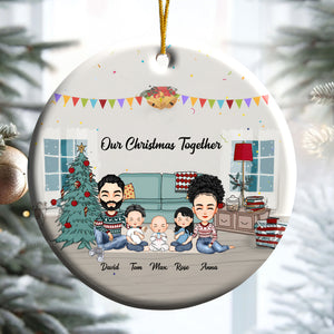 Our Christmas Together - Gift For Family - Personalized Ceramic Ornament - CL33 NA94