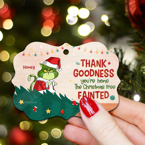 Merry Christmas To Our Human Servant Grinch Cats- Gift For Cat Lover, Pet Lovers - Personalized Wood Ornament - CL16 NH96