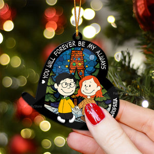 Peanuts You Will Forever Be My Always - Gift For Couples - Personalized Wood Ornament - CL43 NH96