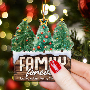 This Is Our Happy Place - Gift For Family - Personalized Wood Ornament - NA94