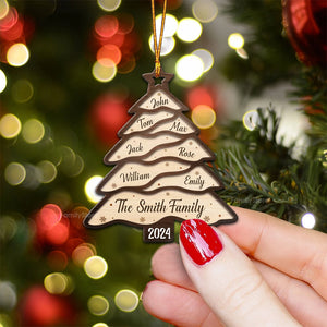 The Most Wonderful Time Of The Year - Gift For Family - Personalized Wood Ornament NA94