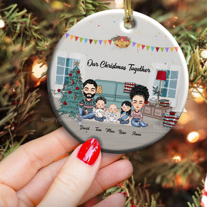 Our Christmas Together - Gift For Family - Personalized Ceramic Ornament - CL33 NA94