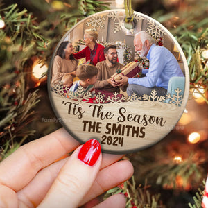 Tis The Season - Gift For Family Members - Personalized Ceramic Ornament NA94