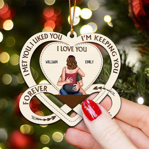 I'm Keeping You - Gift for Couples - Personalized Wood Ornament - CL28 NH96