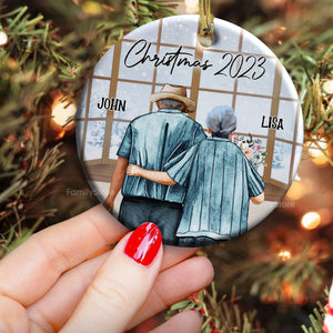 Lovely Christmas - Gift For Couples - Personalized Ceramic Ornament - CL29 NH96