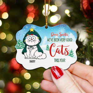 Dear Santa We've Been Very Good Cats This Year - Gift For Cat Lover, Pet Lovers - Personalized Wood Ornament - CLP03 NH96