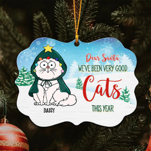 Dear Santa We've Been Very Good Cats This Year - Gift For Cat Lover, Pet Lovers - Personalized Wood Ornament - CLP03 NH96