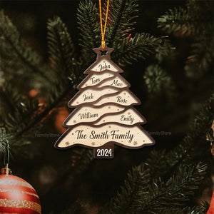 The Most Wonderful Time Of The Year - Gift For Family - Personalized Wood Ornament NA94