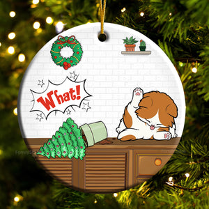 I Do What I Want - Gift For Cat Lover, Pet Lovers - Personalized Ceramic Ornament - CLP10 NH96