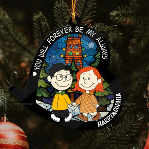 Peanuts You Will Forever Be My Always - Gift For Couples - Personalized Wood Ornament - CL43 NH96