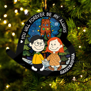 Peanuts You Will Forever Be My Always - Gift For Couples - Personalized Wood Ornament - CL43 NH96