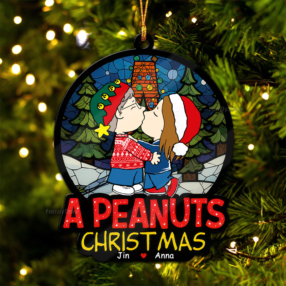 A Peanuts Christmas You Will Forever Be My Always - Personalized Wood Ornament - Gift For Couple, Husband Wife, Anniversary, Engagement, Wedding, Marriage Gift - CL45 NH96