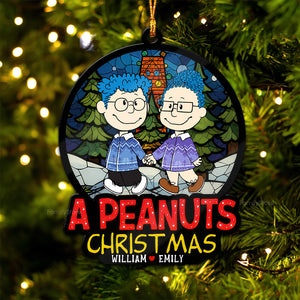 A Peanuts Christmas You Will Forever Be My Always - Gift For Couples - Personalized Wood Ornament - CL43