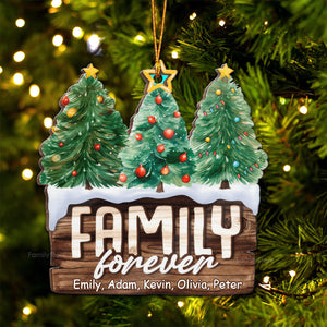 This Is Our Happy Place - Gift For Family - Personalized Wood Ornament - NA94