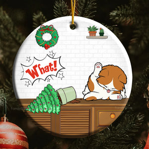 I Do What I Want - Gift For Cat Lover, Pet Lovers - Personalized Ceramic Ornament - CLP10 NH96