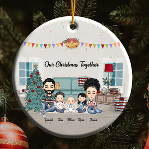 Our Christmas Together - Gift For Family - Personalized Ceramic Ornament - CL33 NA94