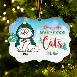 Dear Santa We've Been Very Good Cats This Year - Gift For Cat Lover, Pet Lovers - Personalized Wood Ornament - CLP03 NH96