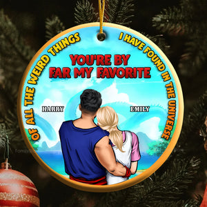 Dragon Ball You're By Far My Favorite - Personalized Ceramic Ornament - Gift For Couple - CL18 NA94