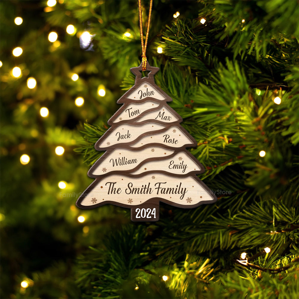 The Most Wonderful Time Of The Year - Gift For Family - Personalized Wood Ornament NA94