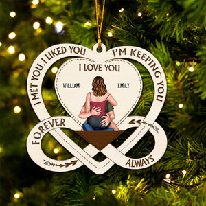 I'm Keeping You - Gift for Couples - Personalized Wood Ornament - CL28 NH96