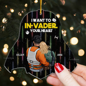 Star Wars I Want To In-Vader Your Heart - Gift For Couples - Personalized Acrylic Ornament