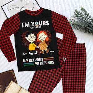 Peanuts I Am Yours No Refund - Personalized Unisex Pajamas Set - Gift For Couple, Husband Wife, Anniversary, Engagement, Wedding, Marriage - CL43 NA94